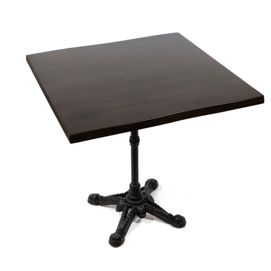 30" x 30" solid European beech hardwood restaurant cafe table