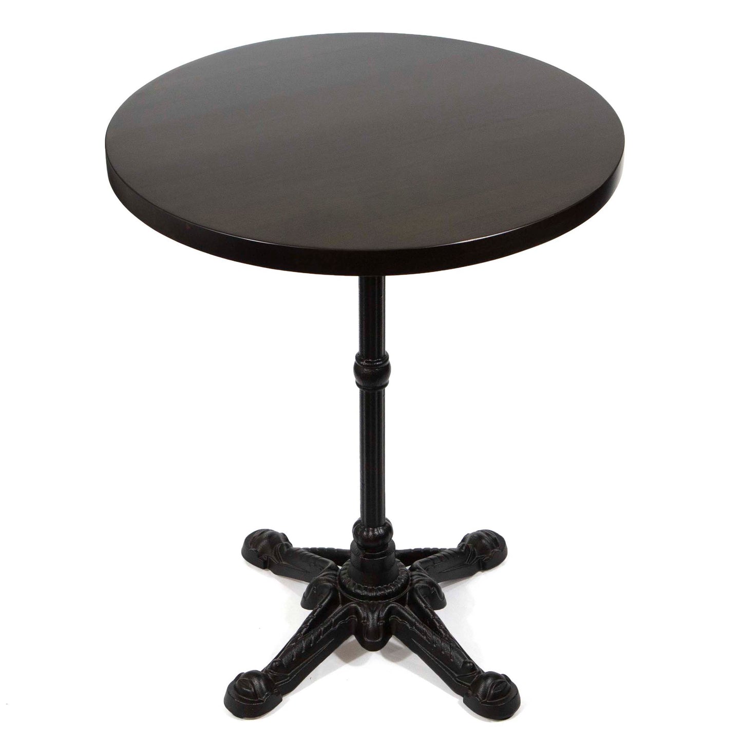 24" round European beech wood bistro table