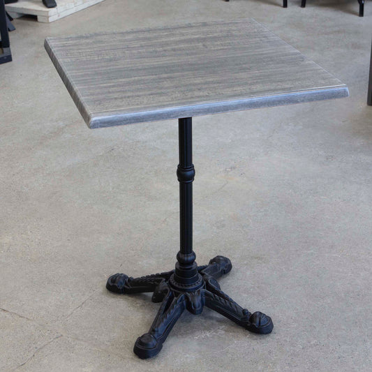 square gray outdoor melamine board restaurant cafe tables