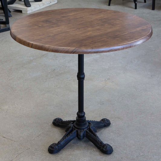 round all weather seamless melamine board restaurant cafe tables