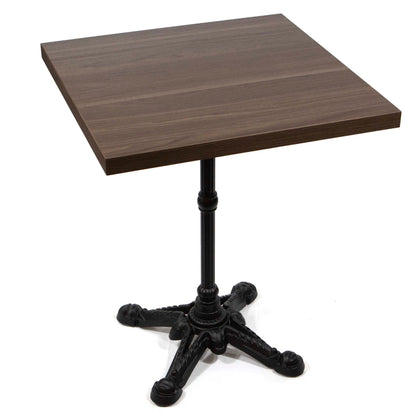 walnut colour melamine board restaurant cafe table