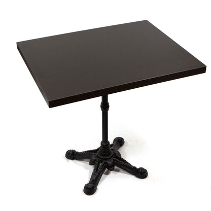 black melamine board restaurant tables