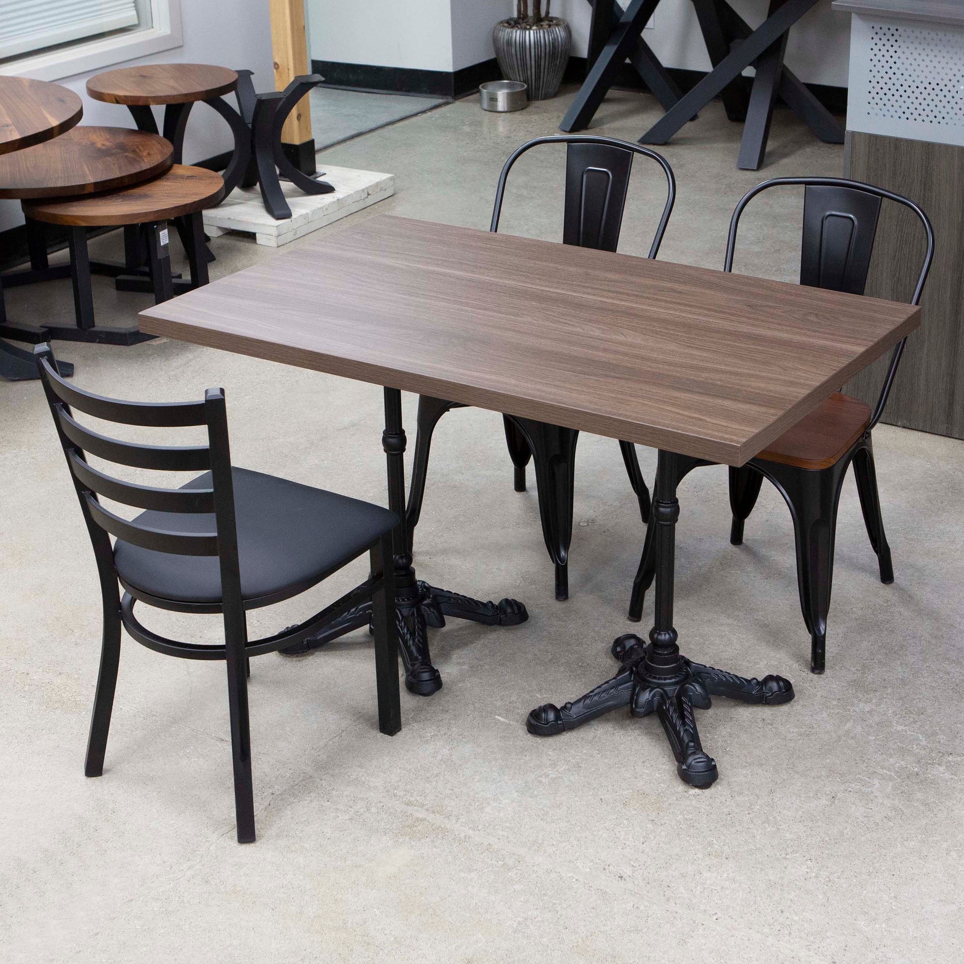 melamine board restaurant tables and chairs