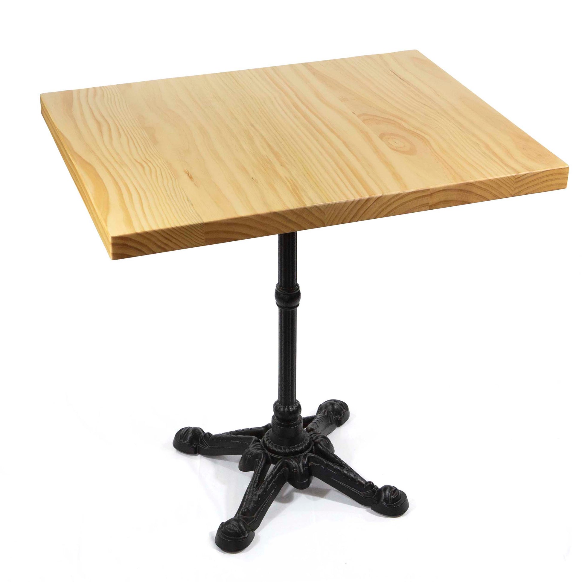 solid pine restaurant cafe table