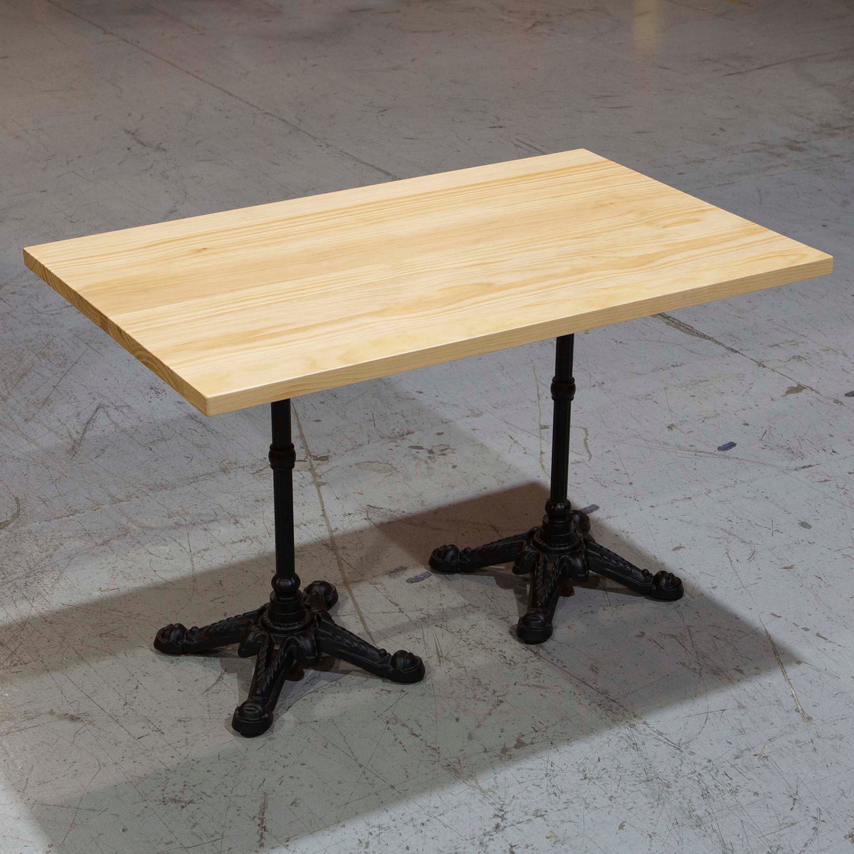 solid pine wood restaurant tables, natural color