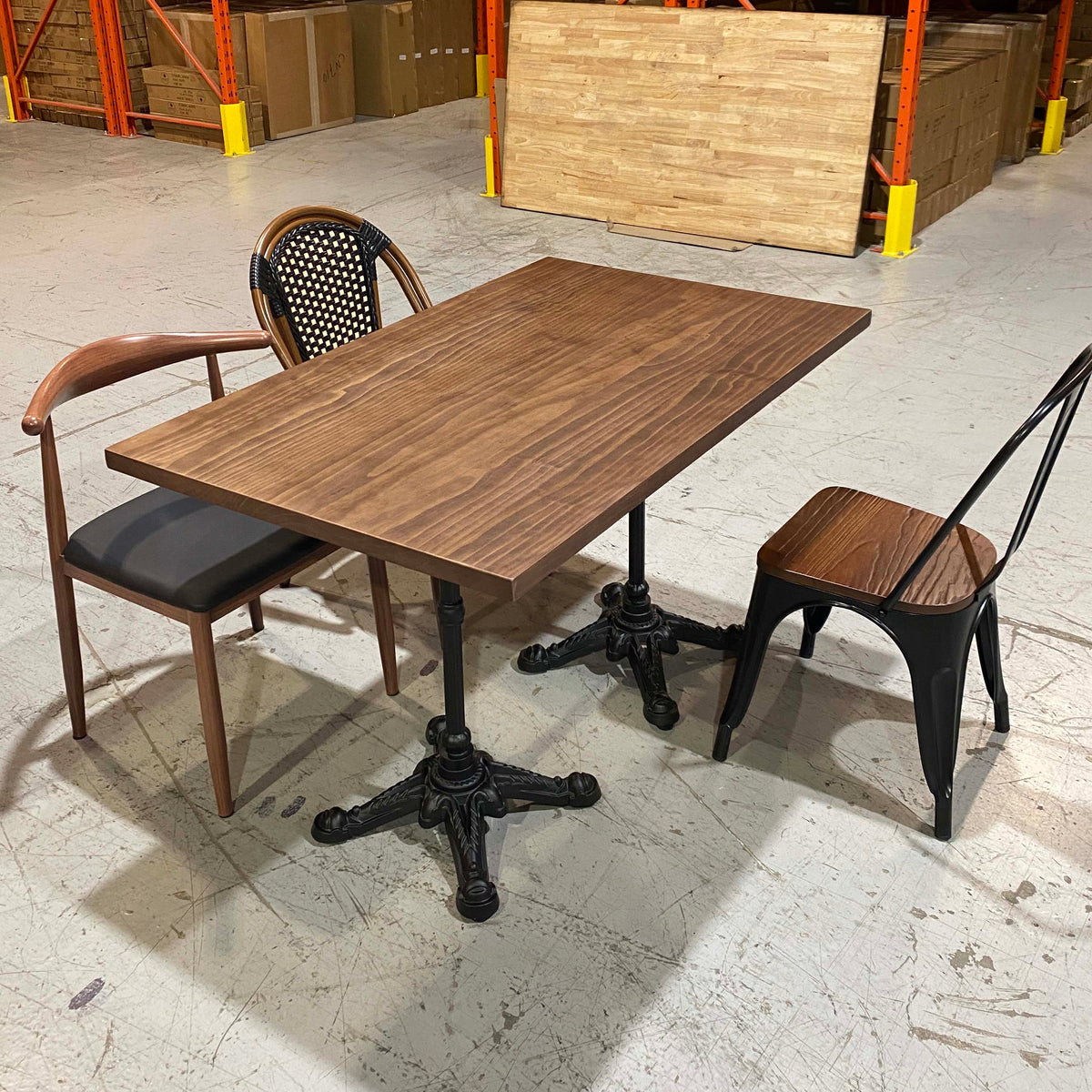 solid pine wood restaurant tables
