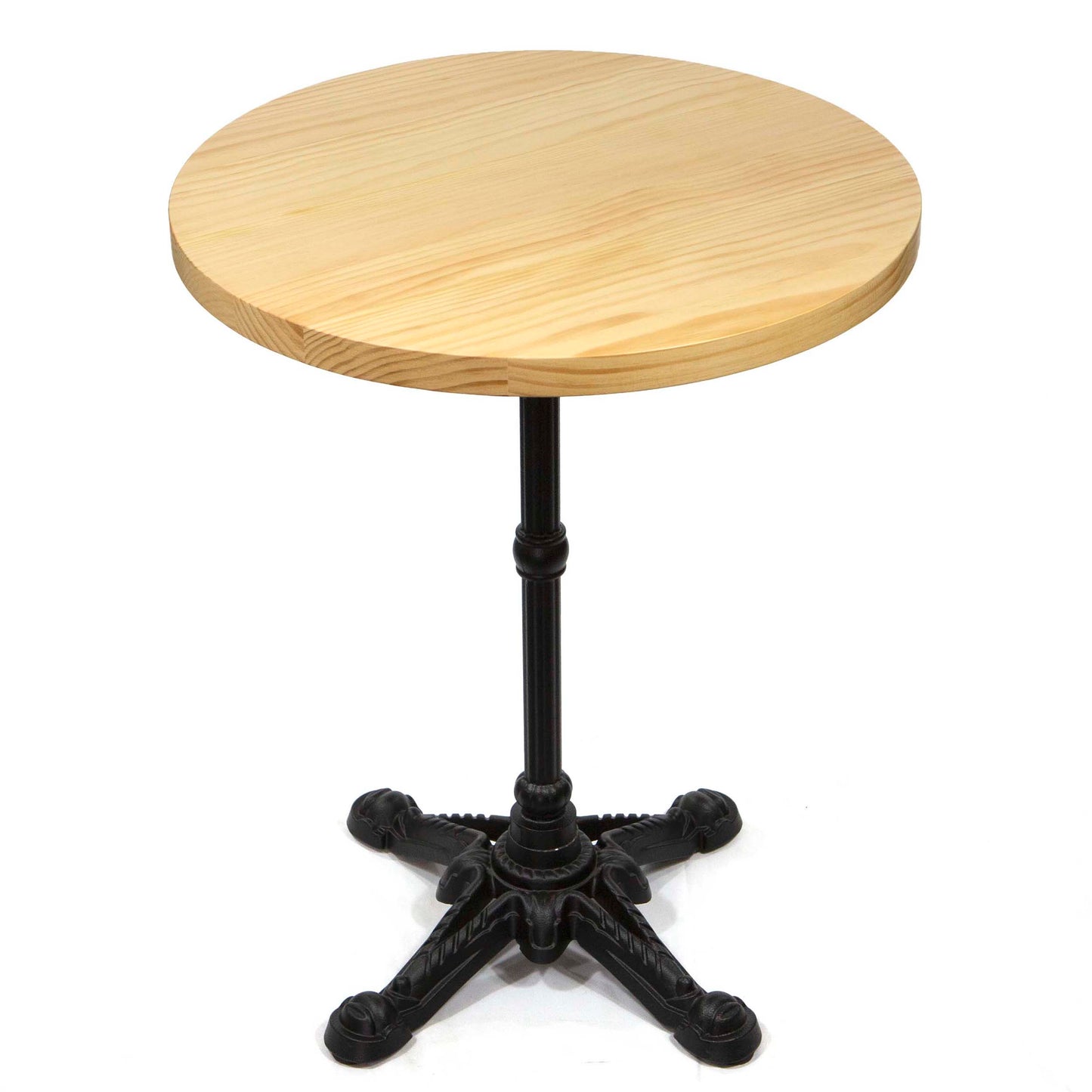 solid pine round restaurant tables