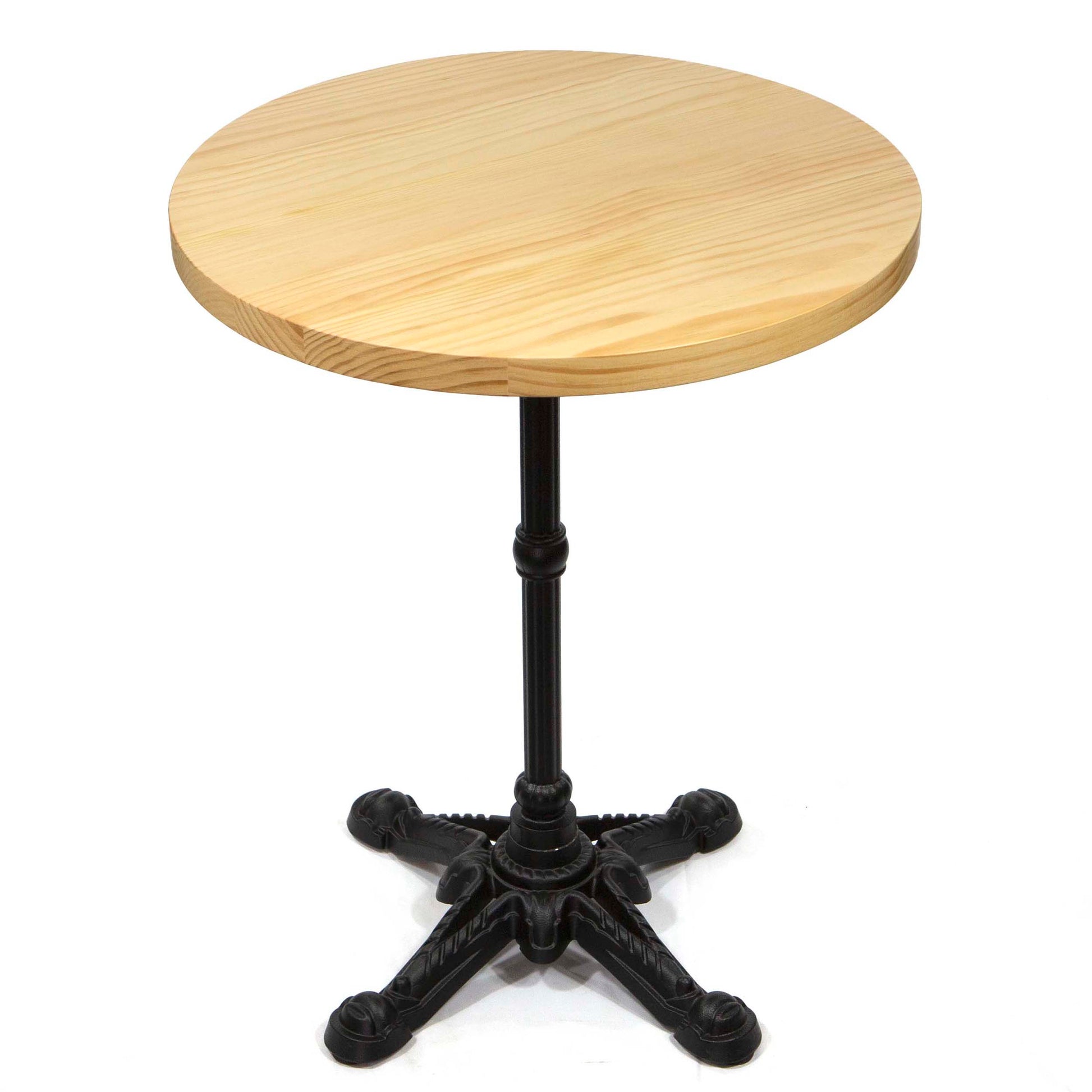solid pine round restaurant tables
