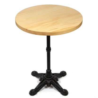 solid pine round restaurant tables