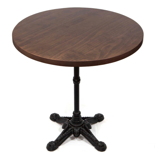 solid pine wood round restaurant tables