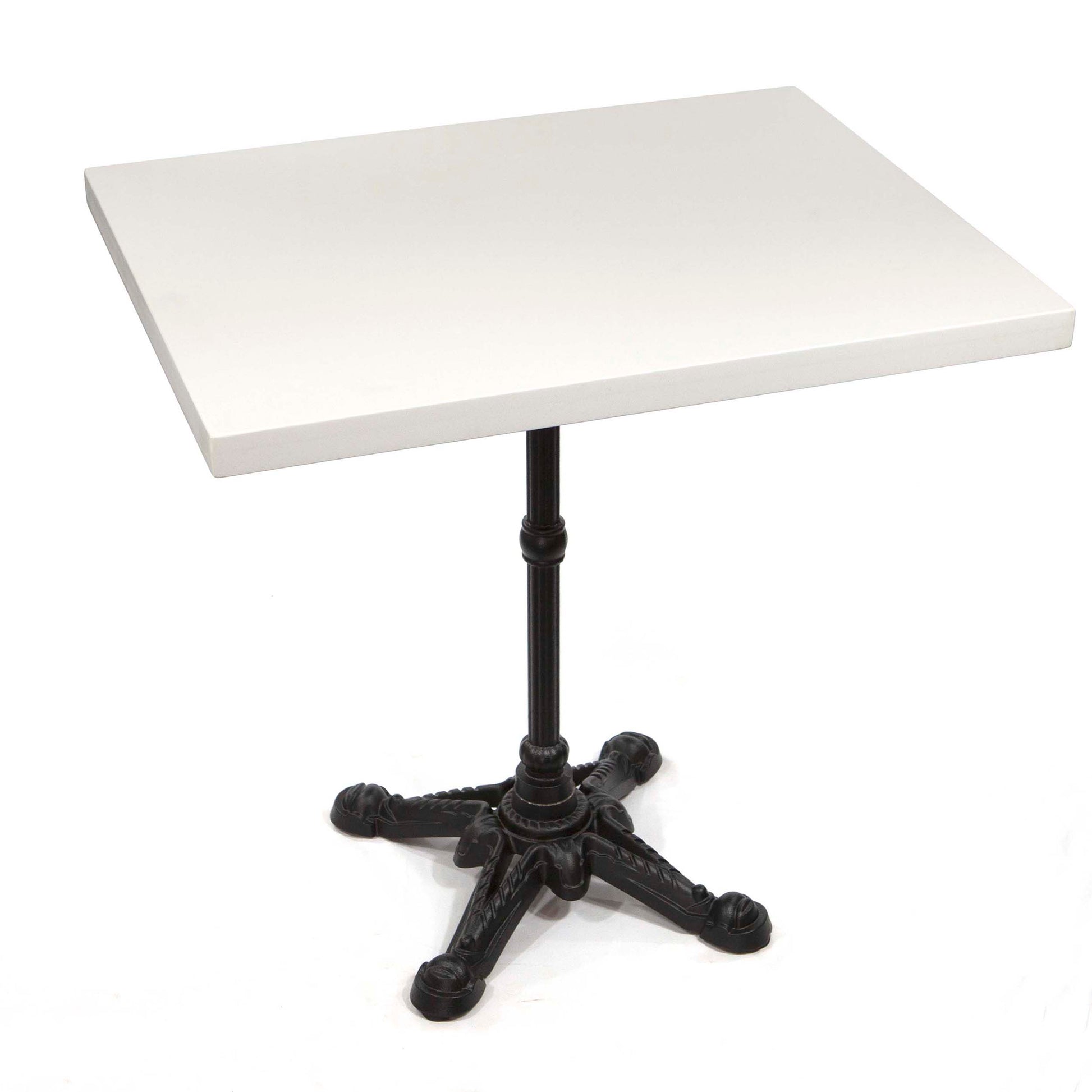 white quartz restaurant tables