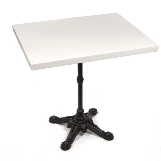 white quartz restaurant tables