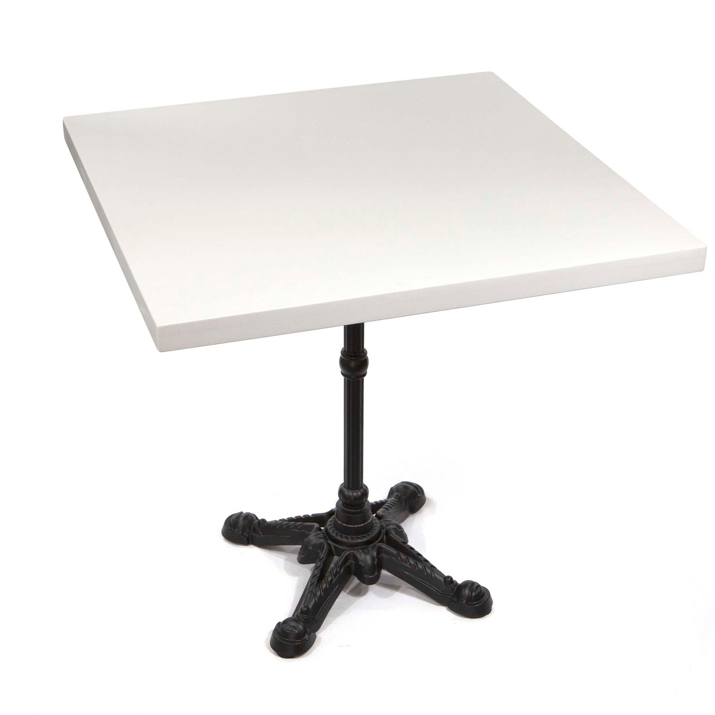 white quartz restaurant tables