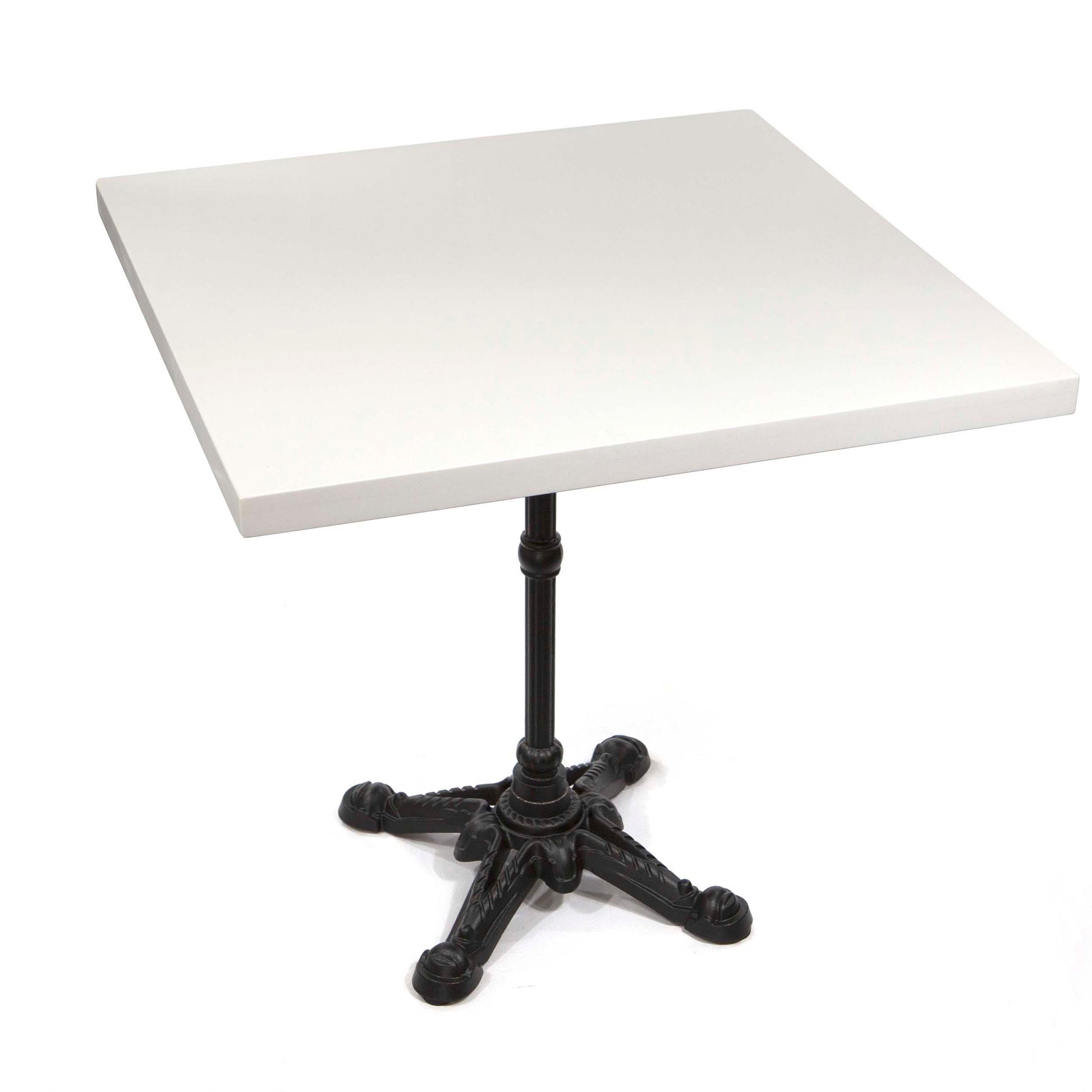 white quartz restaurant tables
