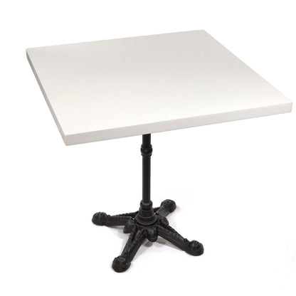 white quartz restaurant tables