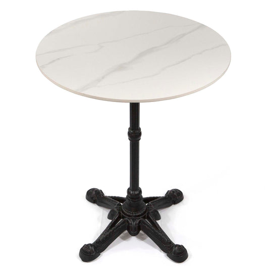 24" round marble cafe table