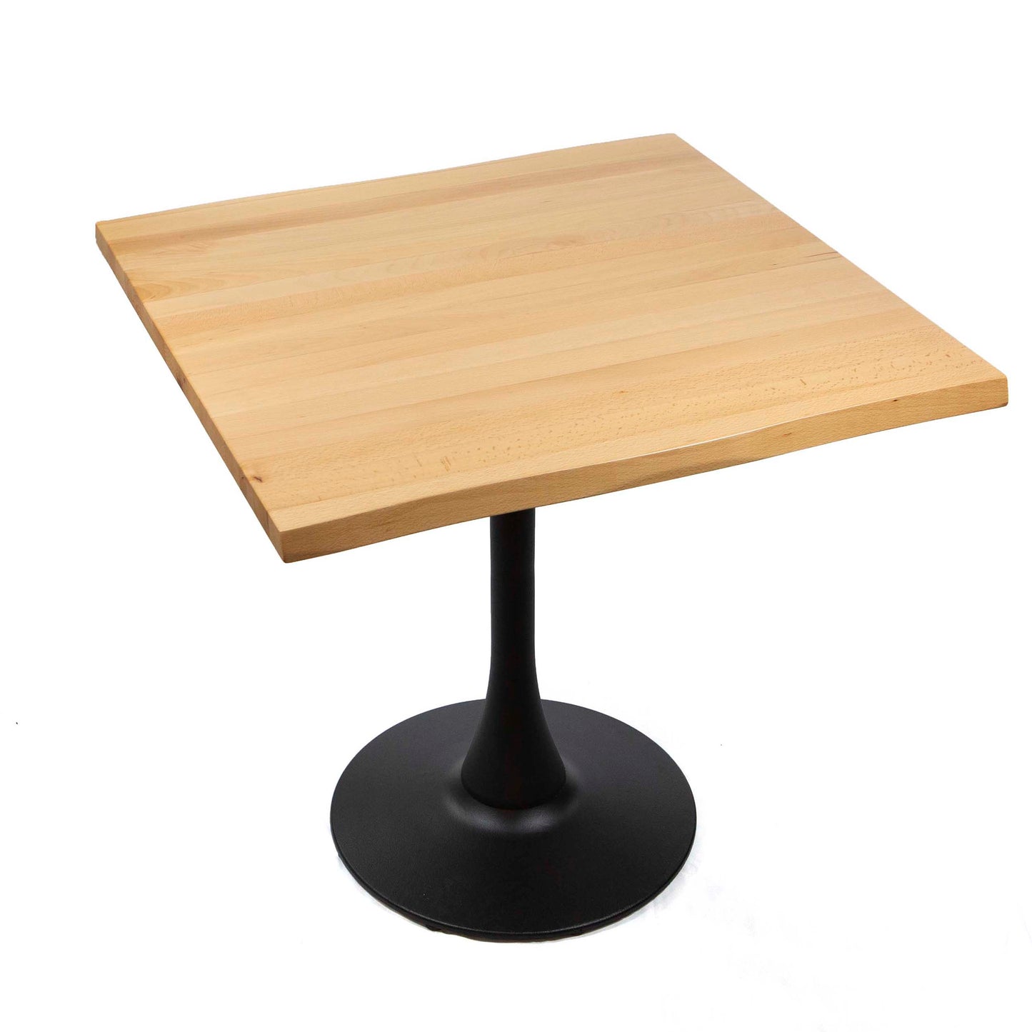 30" x 30" solid European beech hardwood restaurant cafe table