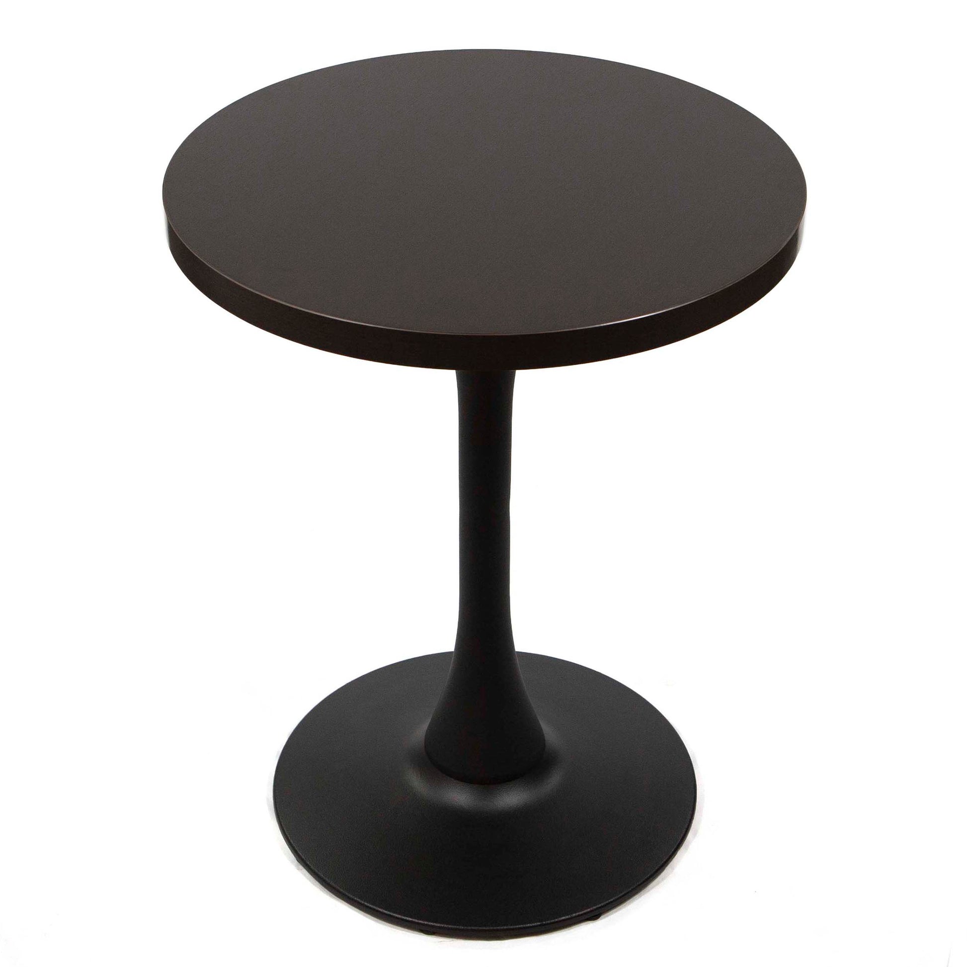 round black melamine board cafe tables