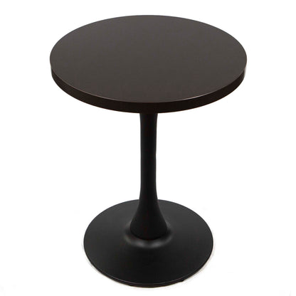 round black melamine board cafe tables
