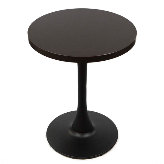 round black melamine board cafe tables
