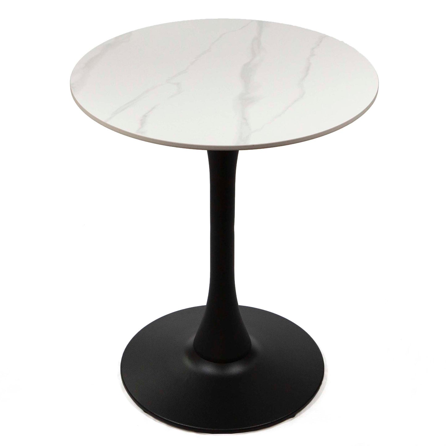 24" round sintered stone restaurant cafe table