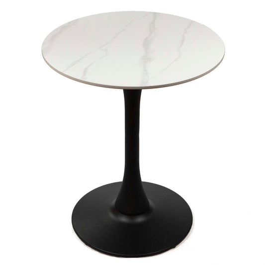 24" round sintered stone restaurant cafe table
