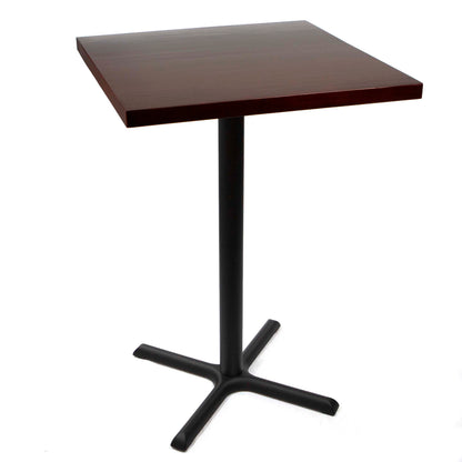 30" x 30" solid pine wood bar height bistro table