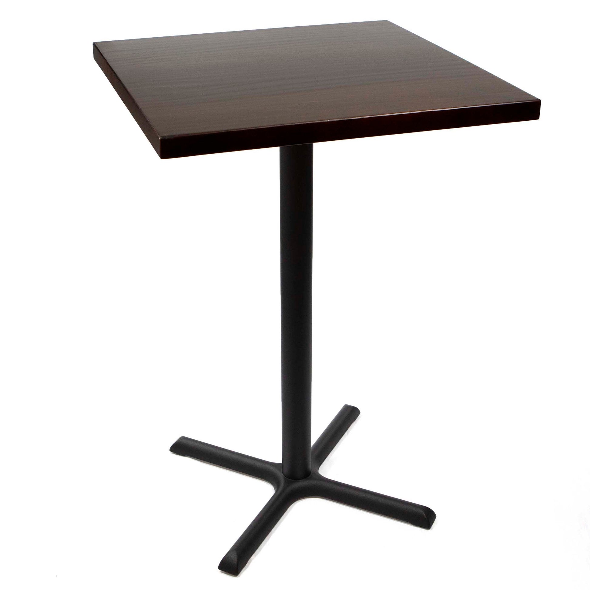 30" x 30" solid pine wood bar height bistro table