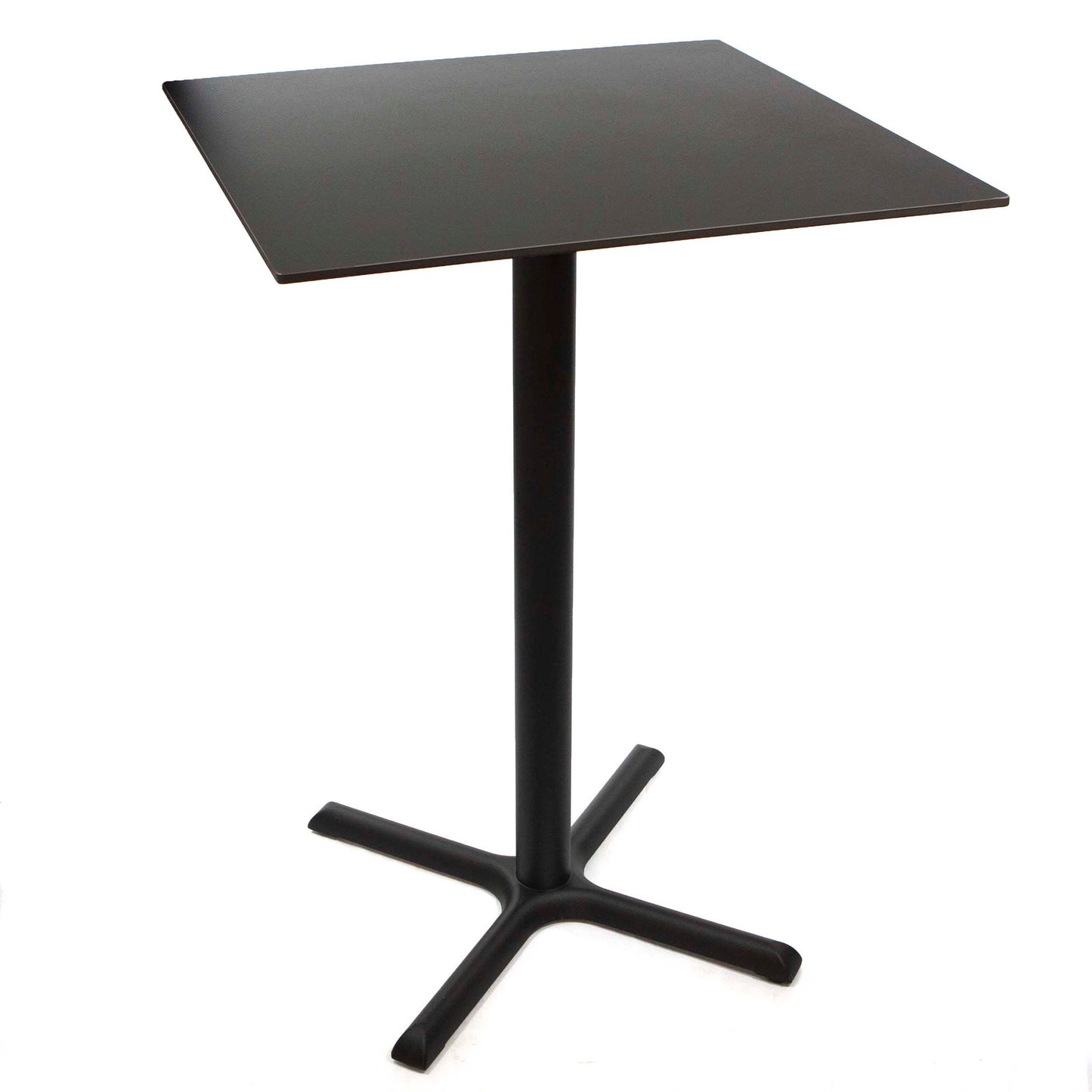 30" square pure black sintered stone high top tables