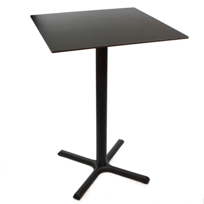 30" square pure black sintered stone high top tables