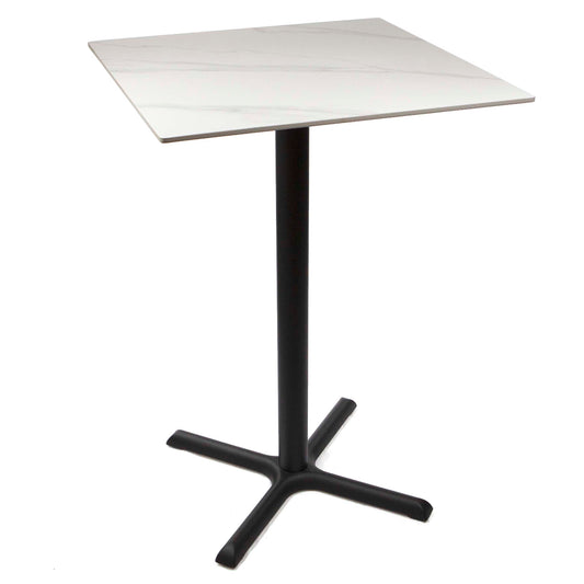 30" x 30" sintered stone bar height bistro table