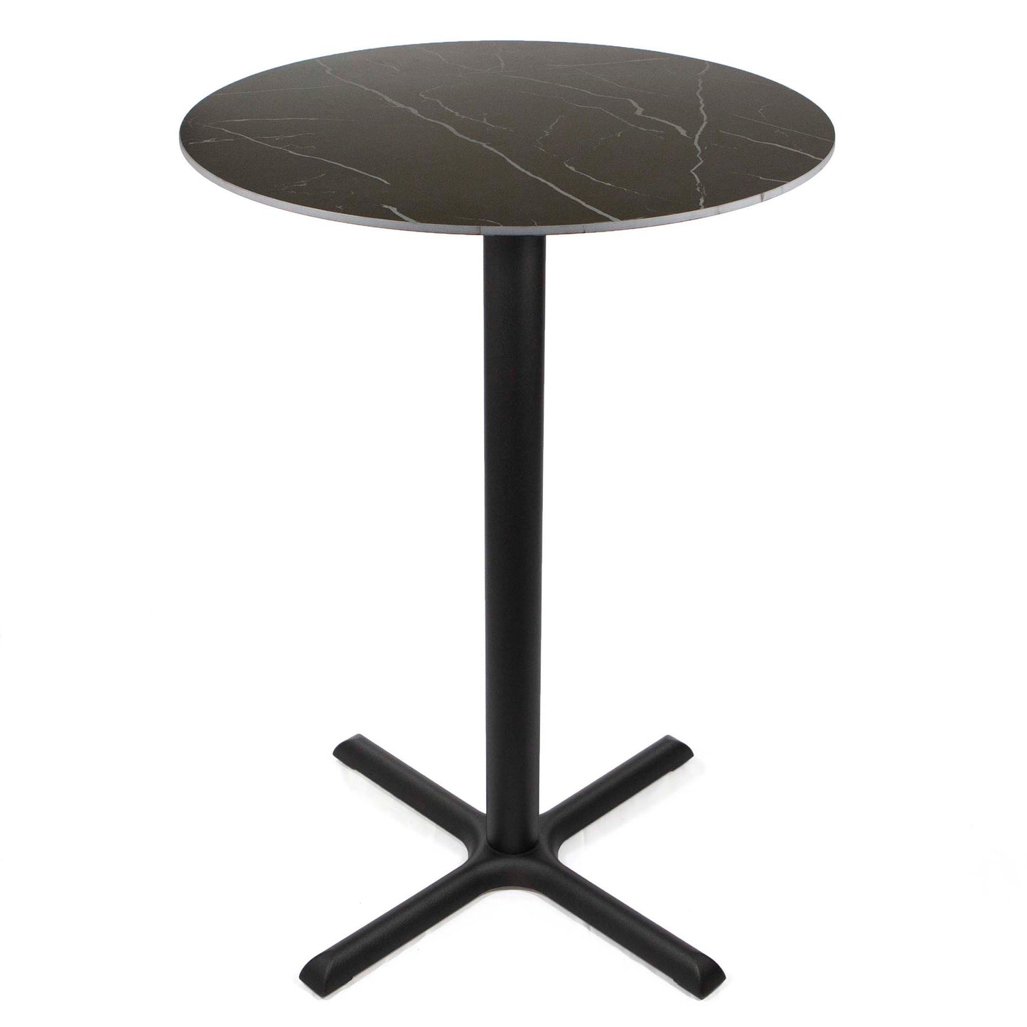 30" round sintered stone bar height bistro table