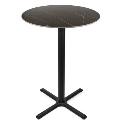 30" round sintered stone bar height bistro table