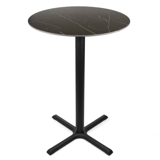 30" round sintered stone bar height bistro table