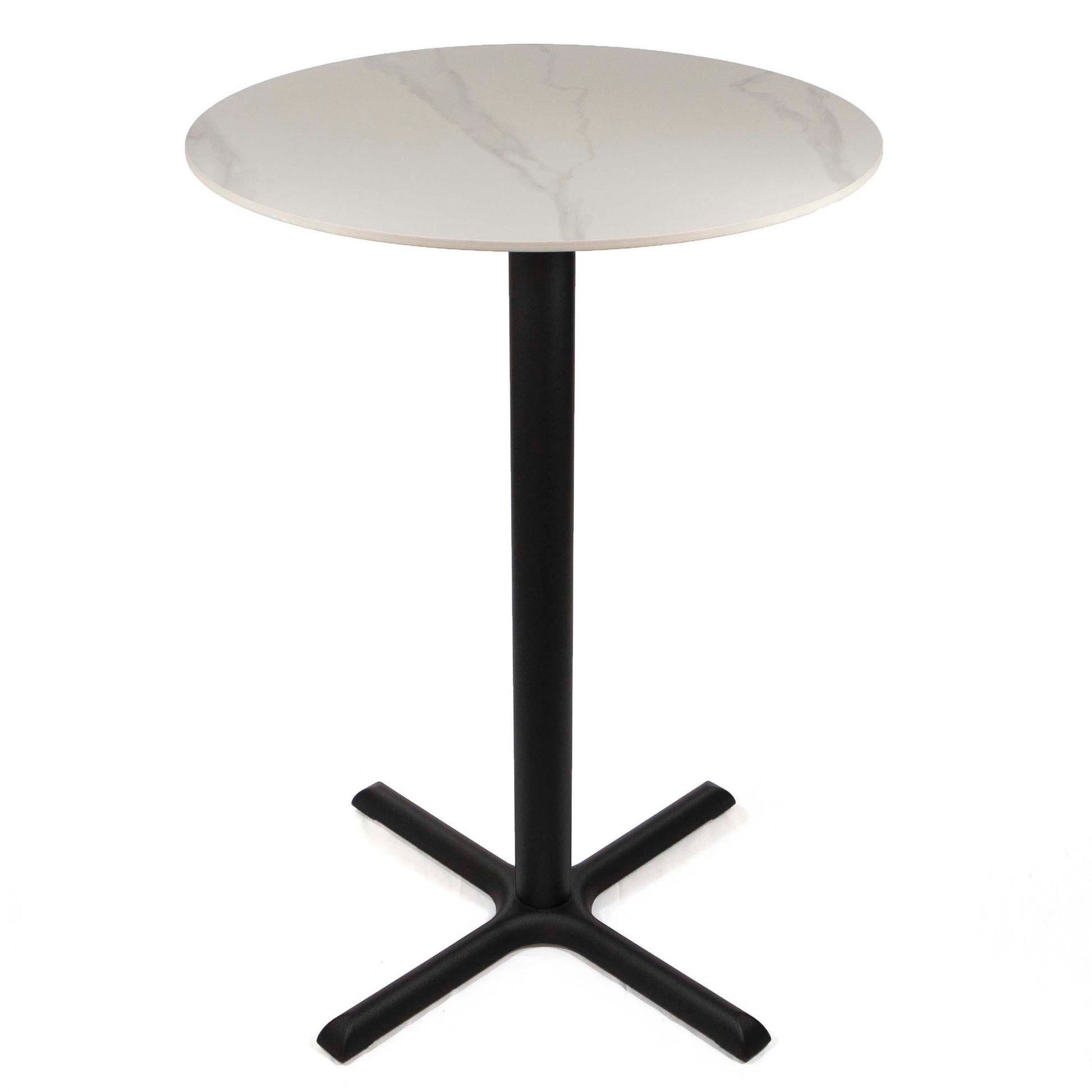 30" round sintered stone bar height bistro table