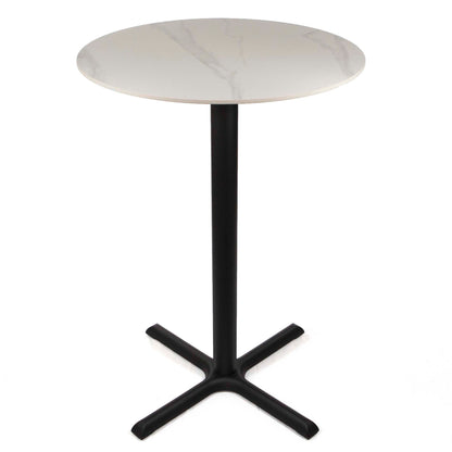 30" round sintered stone bar height bistro table