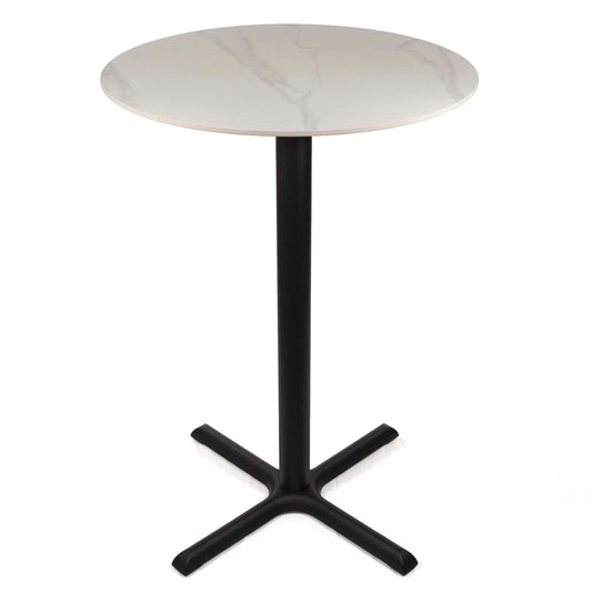 30" round sintered stone bar height bistro table