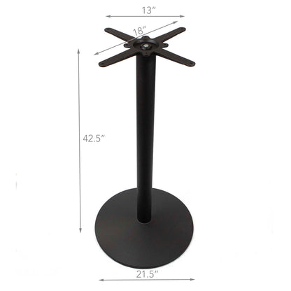 23" Round Solid Black Walnut Bar Height Bistro Table #J2HWD24