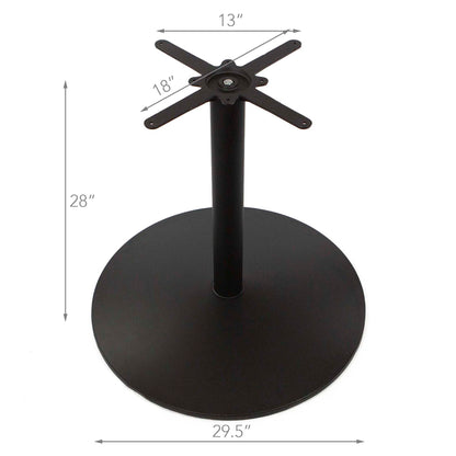 extra large round cast iron restaurant table base