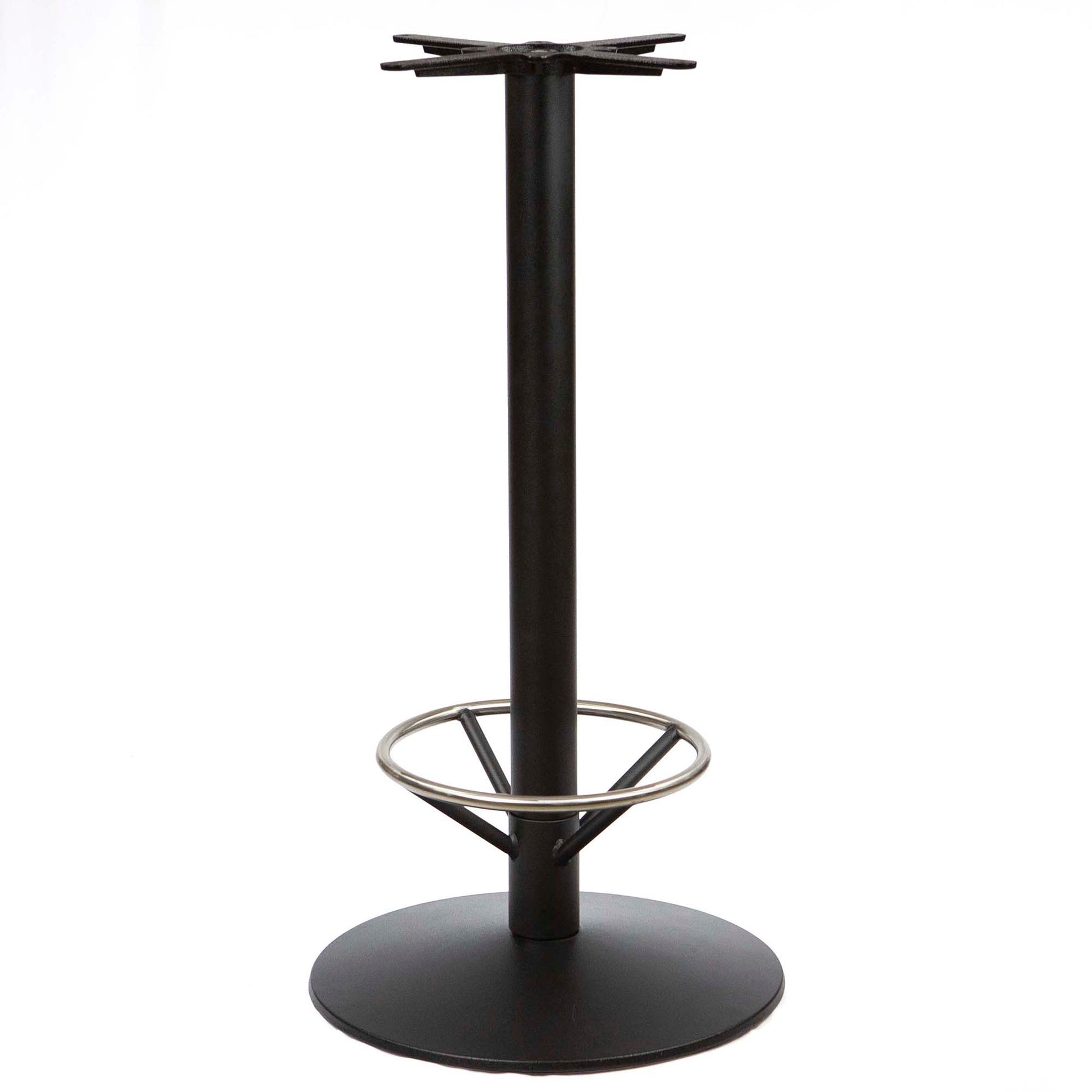 JK3010H bar height cast iron table base with footrest