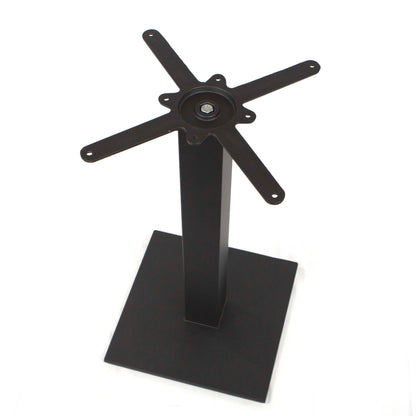 Flat Square Bistro Table Base in Cast Iron, 1 PC, Pedestal Shape #JK3016