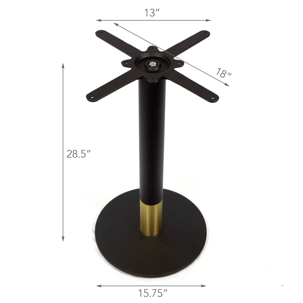 gold color cast iron restaurant table bases