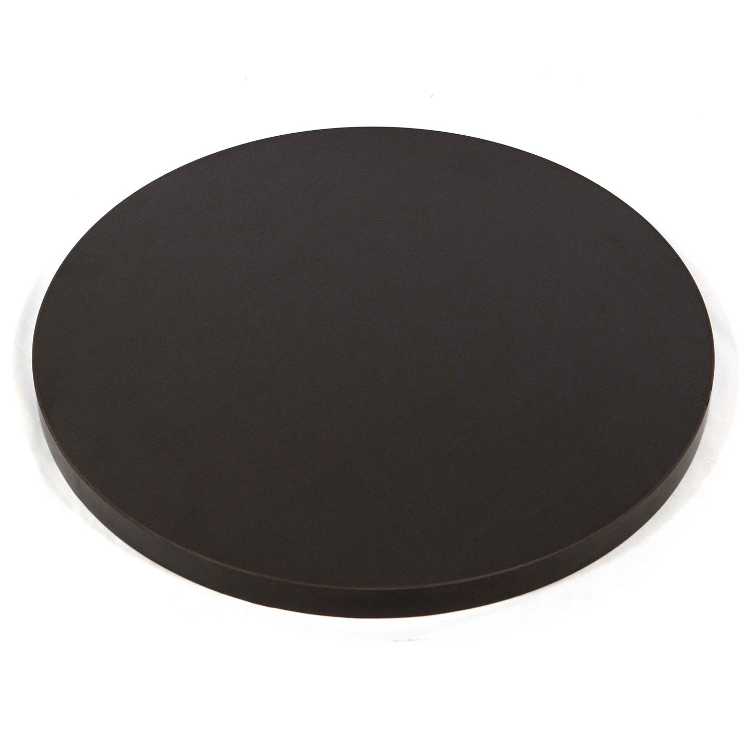24" round melamine board restaurant table tops ebony black color