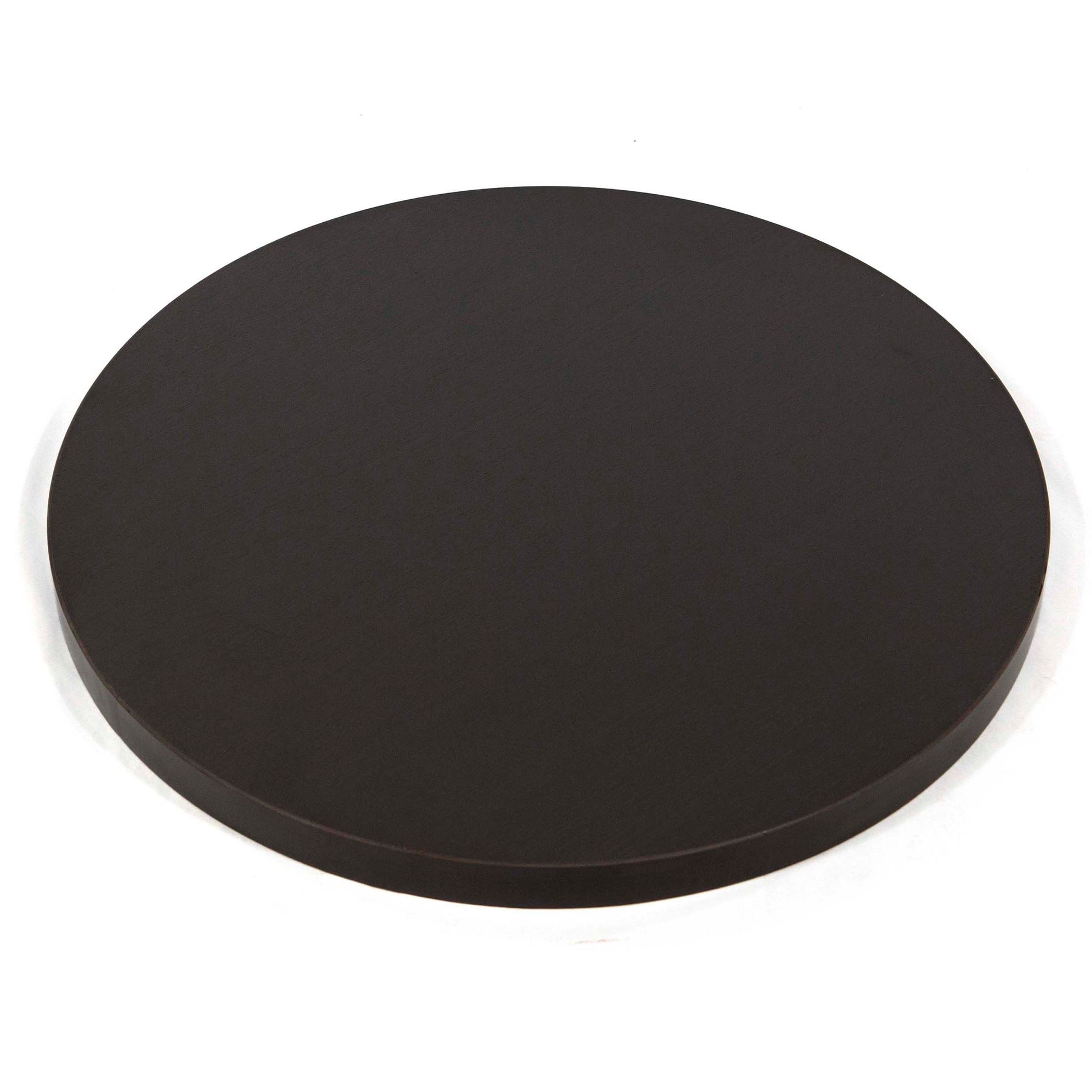 24" round melamine board restaurant table tops ebony black color
