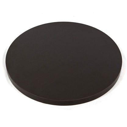 24" round melamine board restaurant table tops ebony black color
