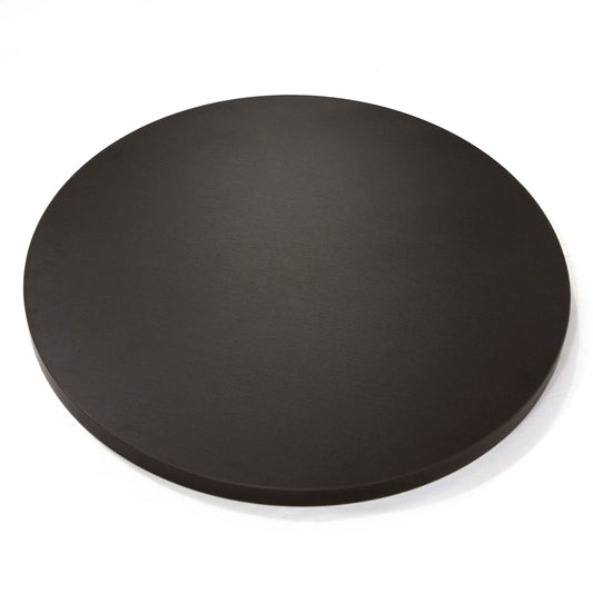 30" round melamine board restaurant table tops, ebony black color