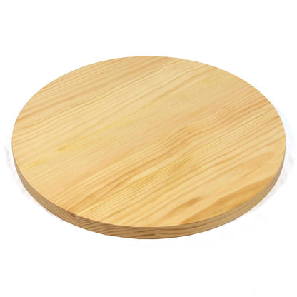 24" round solid pine table tops
