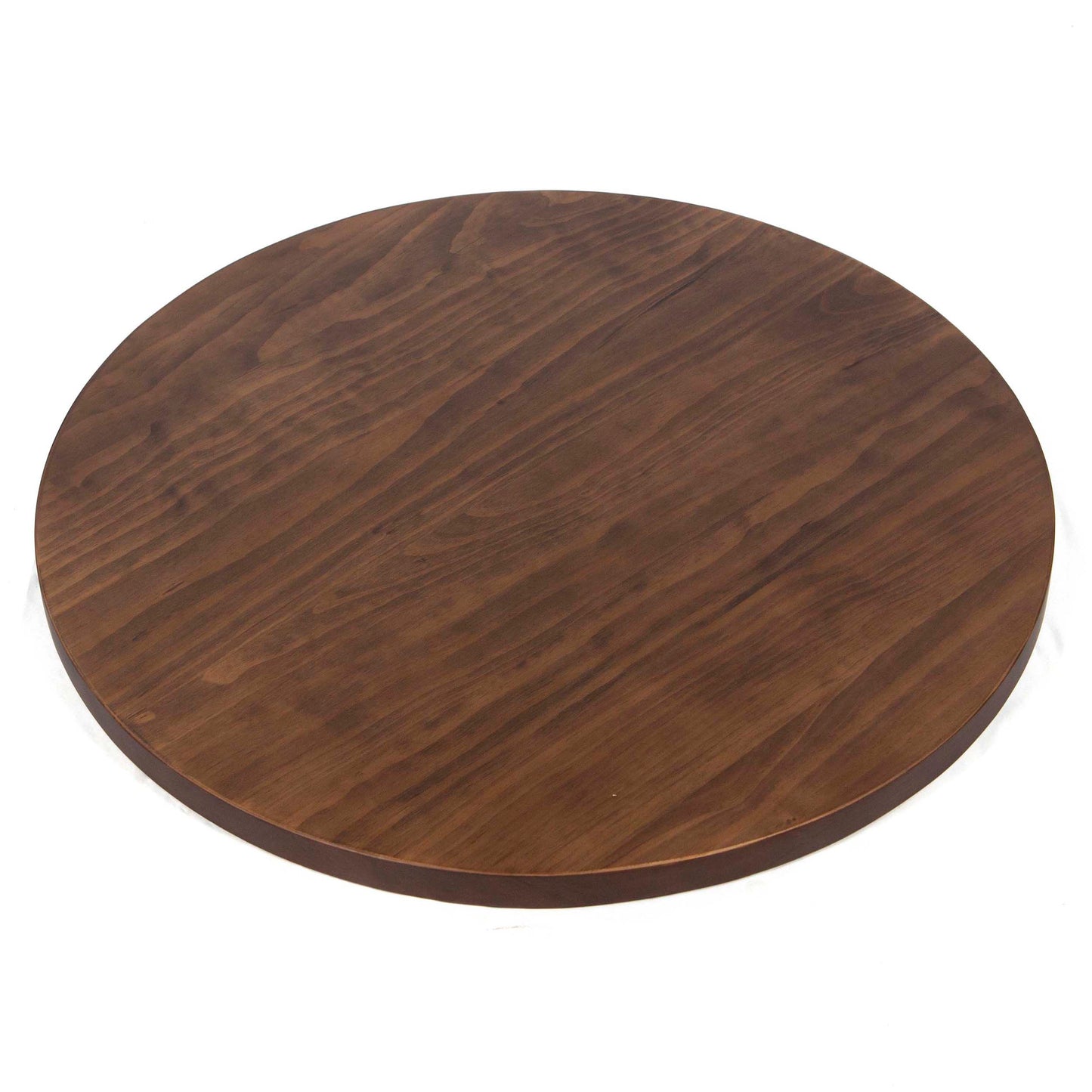 round solid pine table tops, dark walnut color