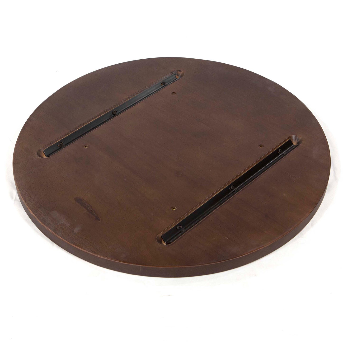 30" Round Solid Pine Wood Table Tops, Dark Walnut Color #KDD30-WN