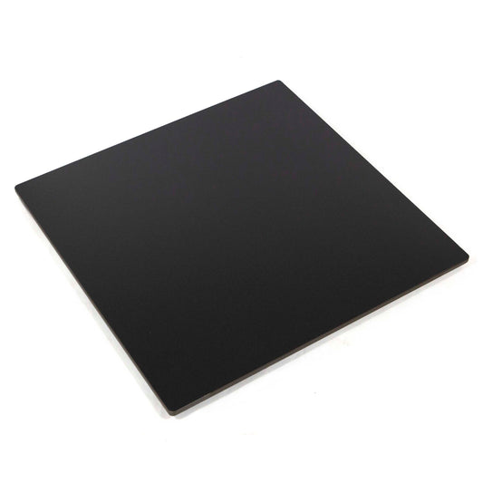 24" x 24" black square sintered stone table tops